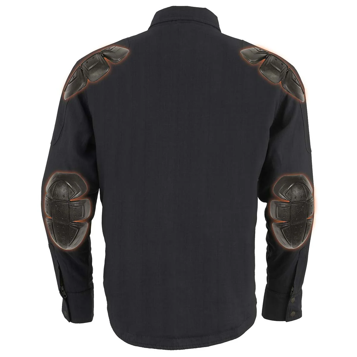 Milwaukee Leather MPM1622 Men's Black Armored Denim Long Sleeve Shirt Reinforced w/ Aramid Fibers - Image 12