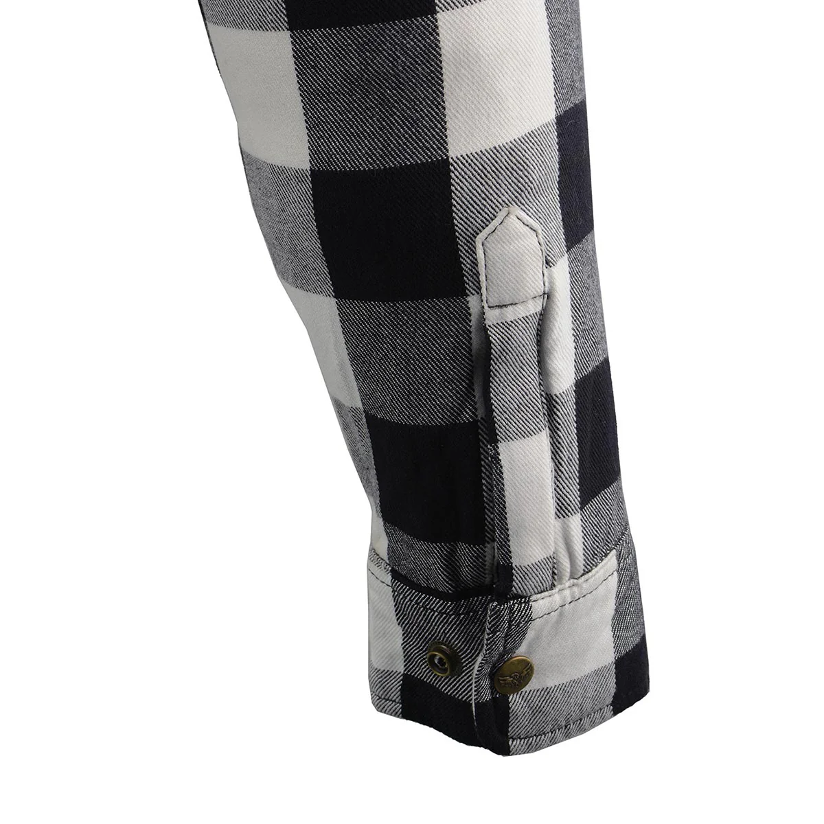 Milwaukee Leather MPM1633 Men's Plaid Flannel Biker Shirt with CE Approved Armor - Reinforced w/ Aramid Fiber - Image 13