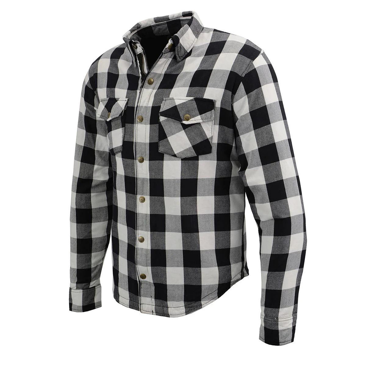 Milwaukee Leather MPM1633 Men's Plaid Flannel Biker Shirt with CE Approved Armor - Reinforced w/ Aramid Fiber - Image 14