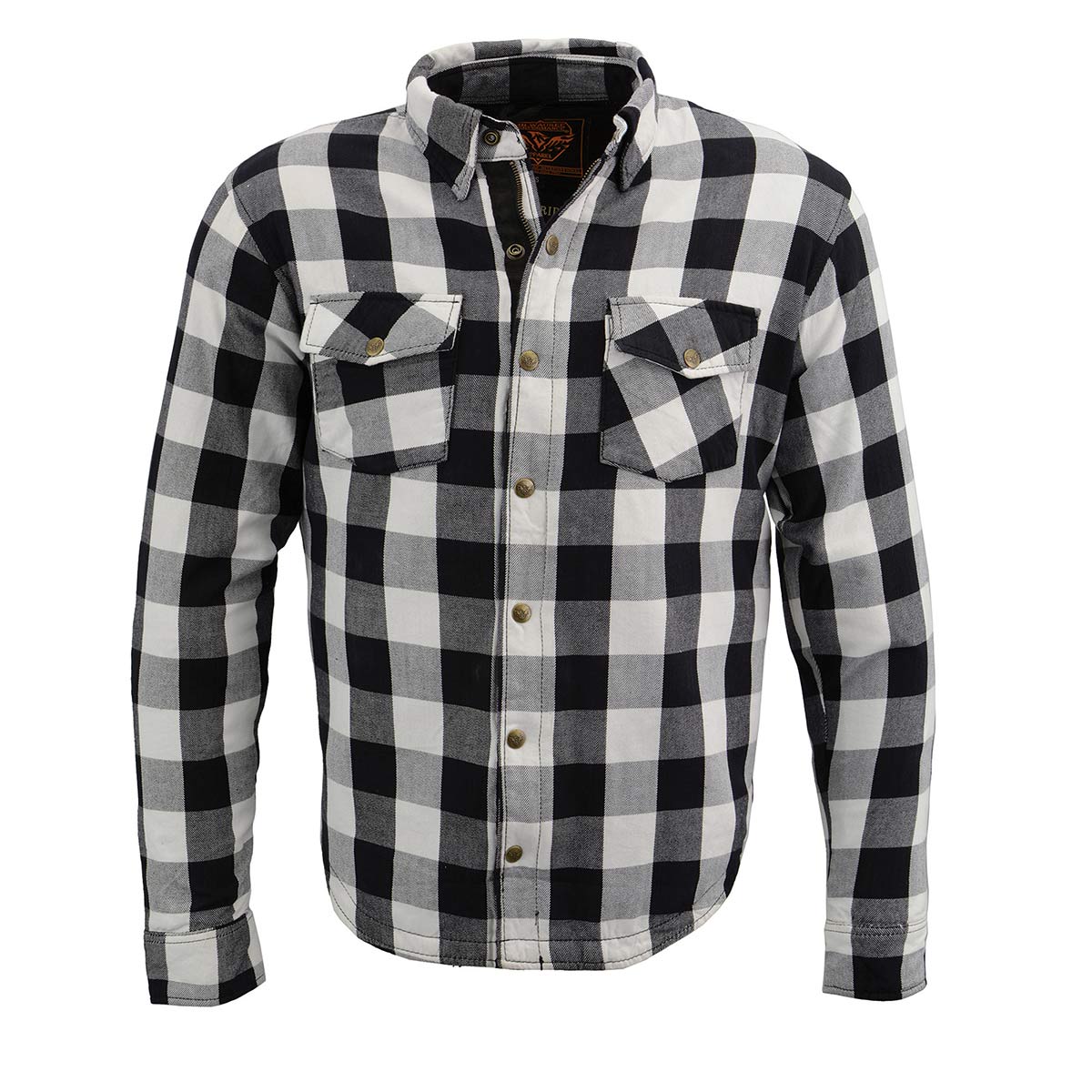 Milwaukee Leather MPM1633 Men's Plaid Flannel Biker Shirt with CE Approved Armor - Reinforced w/ Aramid Fiber - Image 16