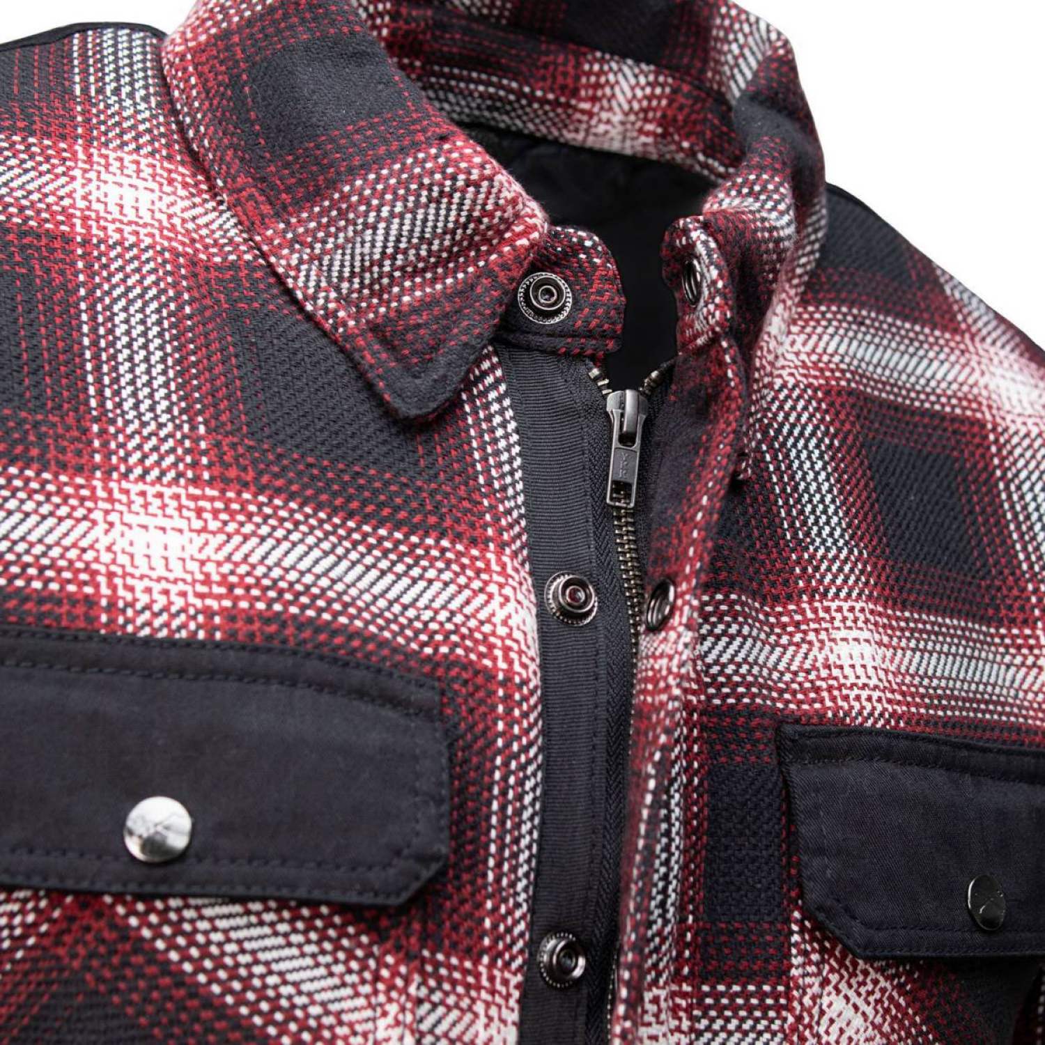 Milwaukee Leather Men's Heavy-Duty Checkered Flannel Riding Shirt - Warm Lined - Zippered Hand Pockets - MPM1637 - Image 14