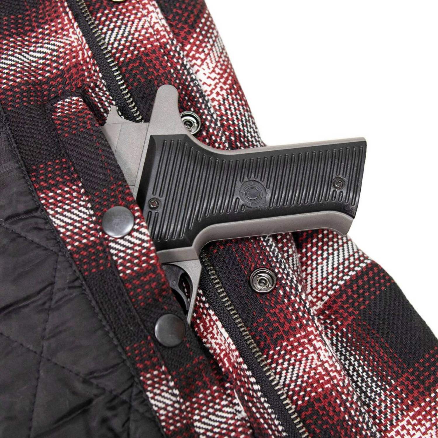 Milwaukee Leather Men's Heavy-Duty Checkered Flannel Riding Shirt - Warm Lined - Zippered Hand Pockets - MPM1637 - Image 15