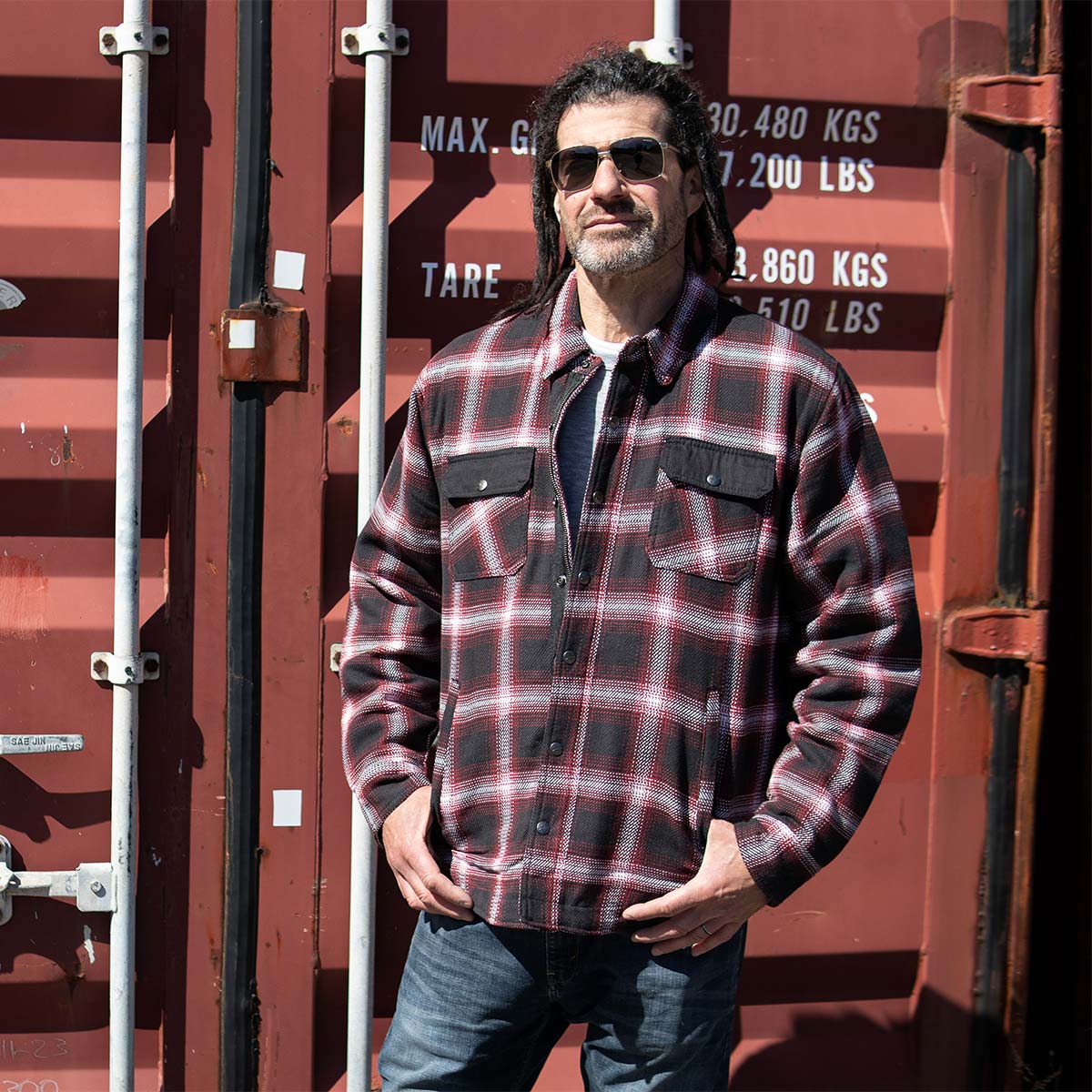 Milwaukee Leather Men's Heavy-Duty Checkered Flannel Riding Shirt - Warm Lined - Zippered Hand Pockets - MPM1637 - Image 6