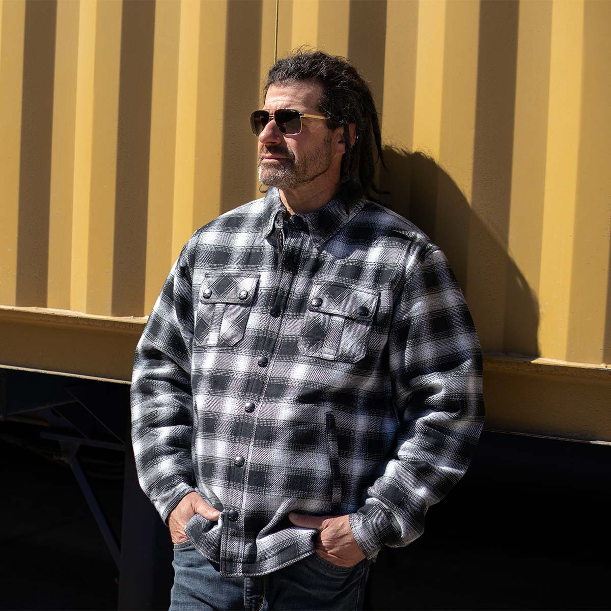 Milwaukee Leather Men's Heavy-Duty Checkered Flannel Riding Shirt - Warm Lined - Zippered Hand Pockets - MPM1638 - Image 9