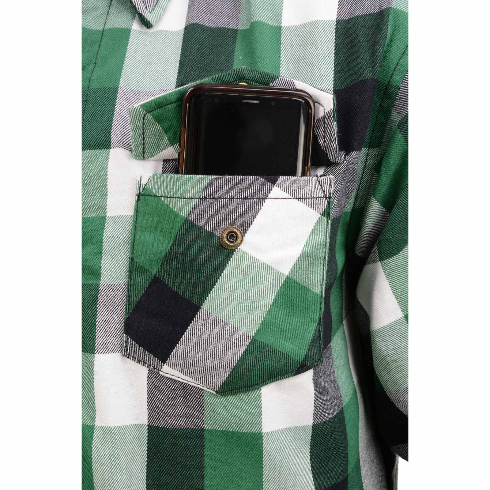 Milwaukee Leather MPM1651 Men's Plaid Flannel Biker Shirt with CE Approved Armor - Reinforced w/ Aramid Fiber - Image 11