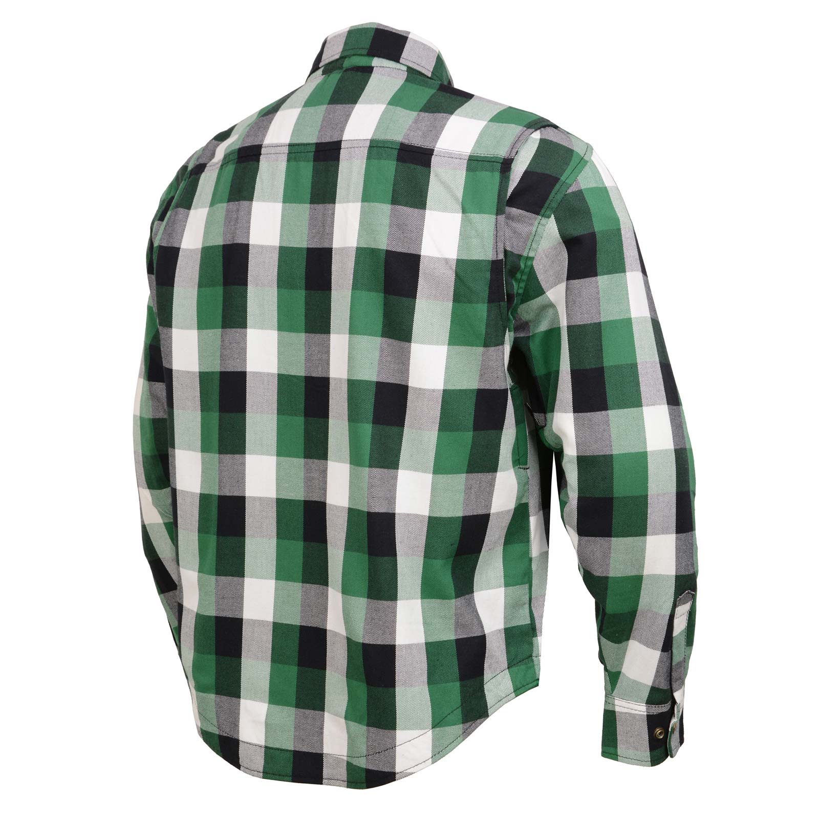 Milwaukee Leather MPM1651 Men's Plaid Flannel Biker Shirt with CE Approved Armor - Reinforced w/ Aramid Fiber - Image 15