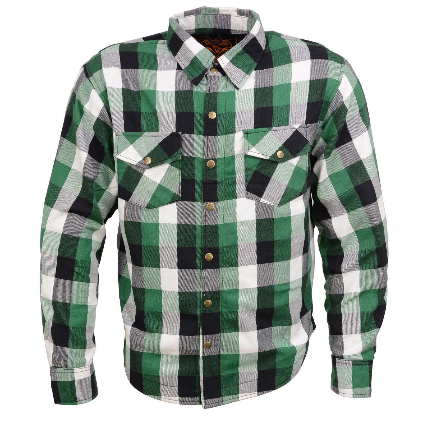 Milwaukee Leather MPM1651 Men's Plaid Flannel Biker Shirt with CE Approved Armor - Reinforced w/ Aramid Fiber - Image 17