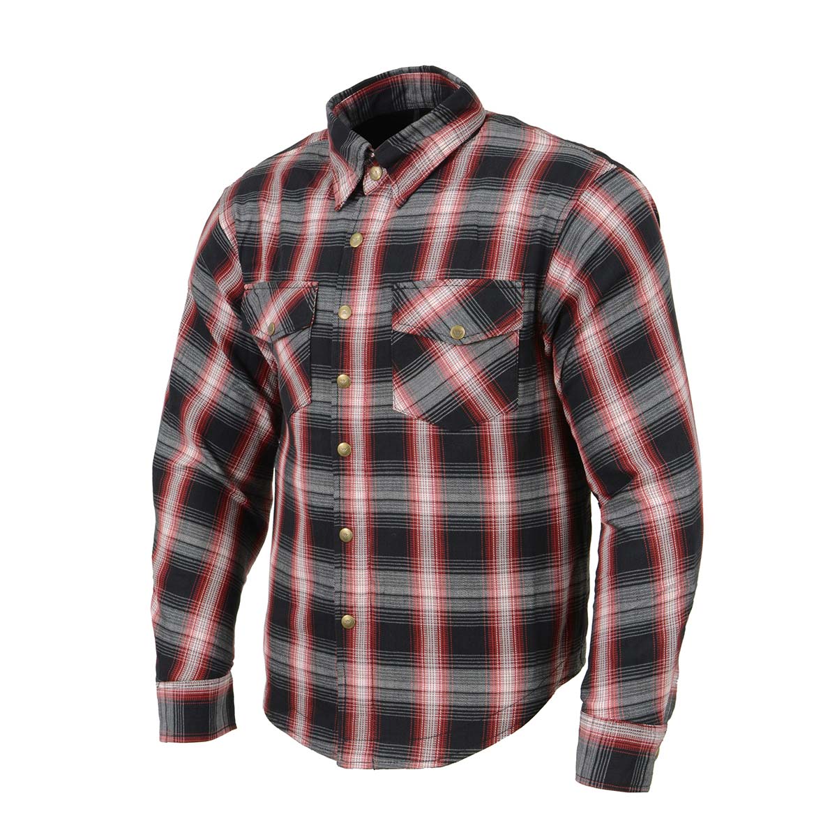 Milwaukee Leather MPM1653 Men's Plaid Flannel Biker Shirt with CE Approved Armor - Reinforced w/ Aramid Fibers - Image 11