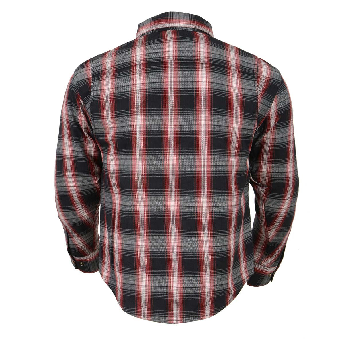 Milwaukee Leather MPM1653 Men's Plaid Flannel Biker Shirt with CE Approved Armor - Reinforced w/ Aramid Fibers - Image 9