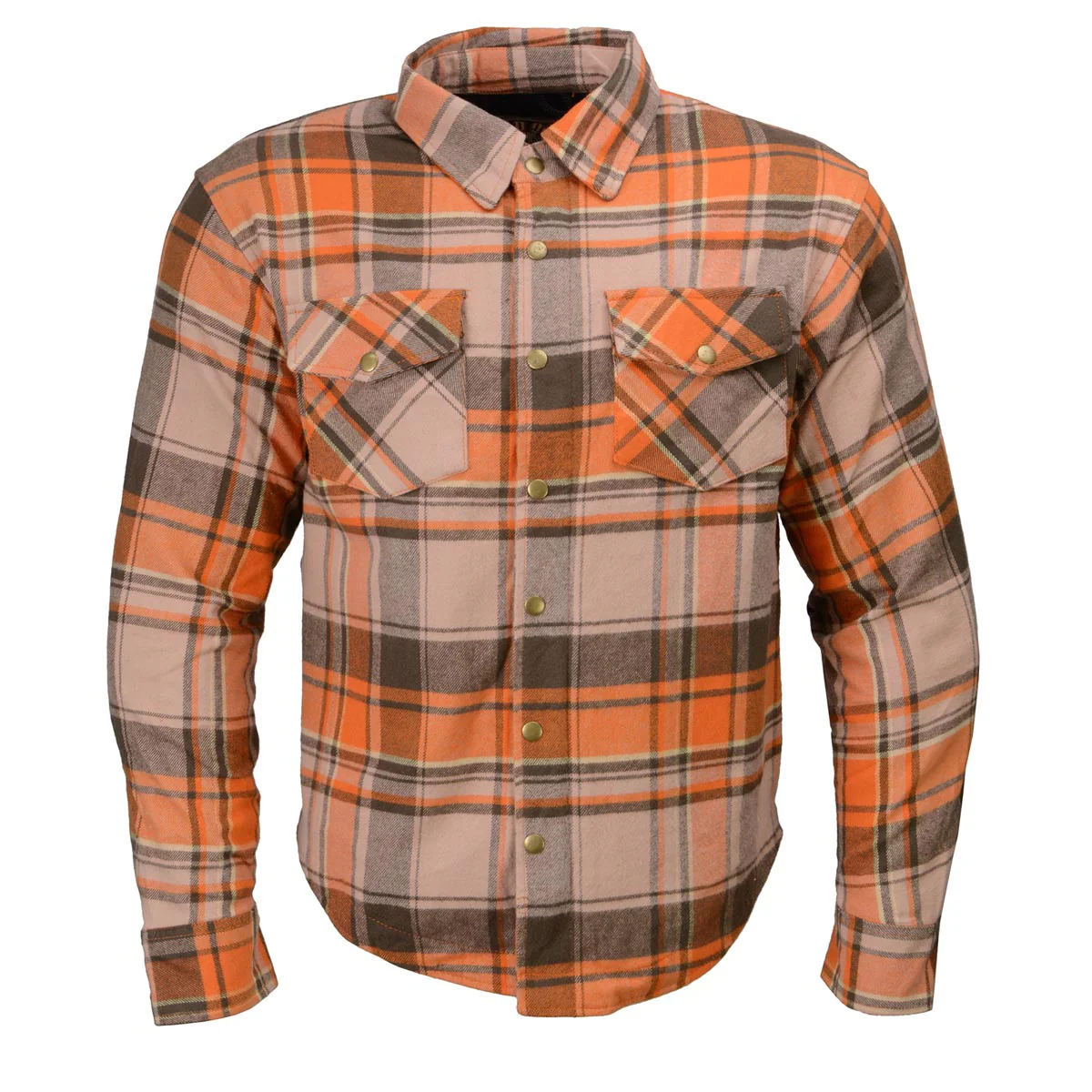 Milwaukee Leather MPM1657 Men's Plaid Flannel Biker Shirt with CE Approved Armor - Reinforced w/ Aramid Fiber - Image 11