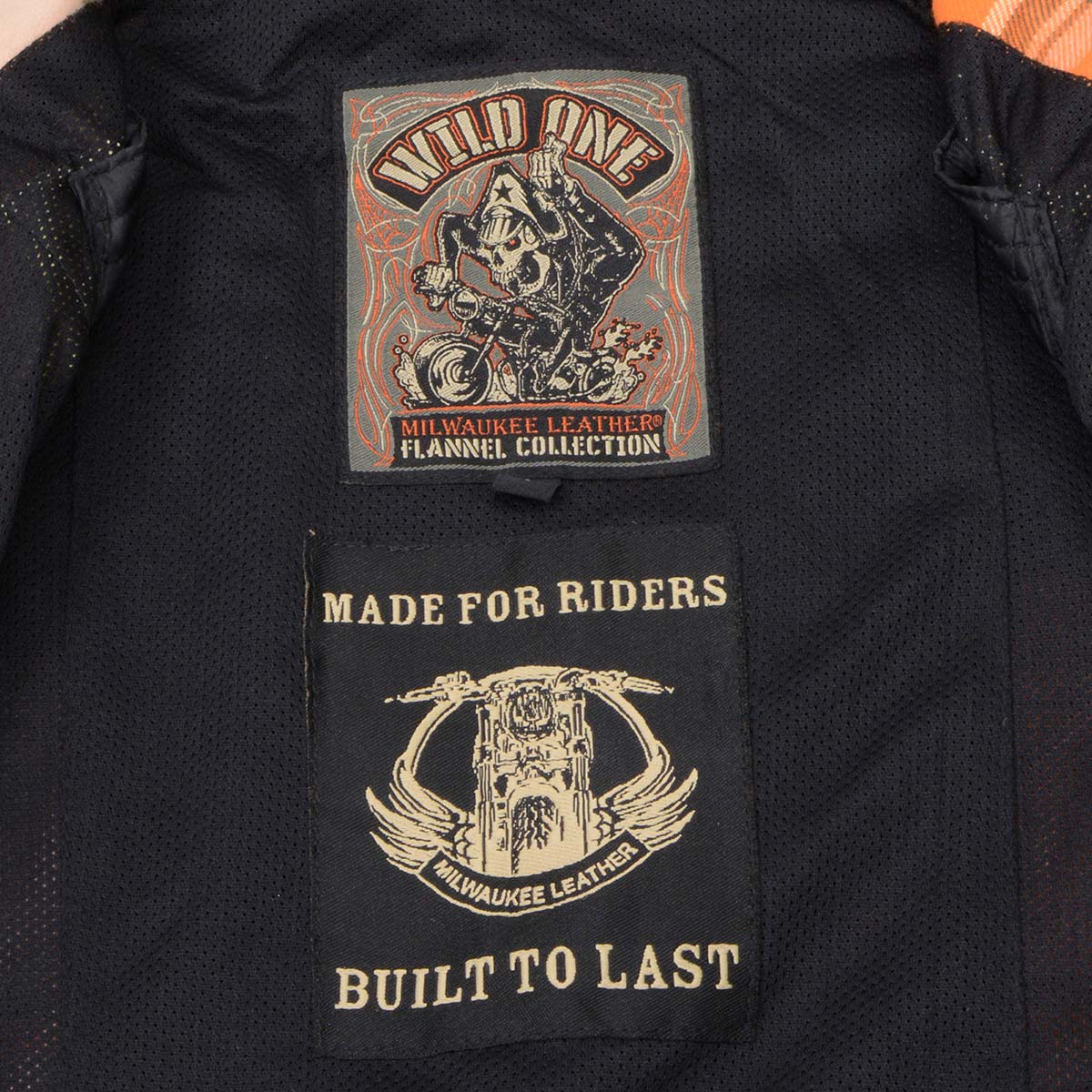 Milwaukee Leather MPM1657 Men's Plaid Flannel Biker Shirt with CE Approved Armor - Reinforced w/ Aramid Fiber - Image 13