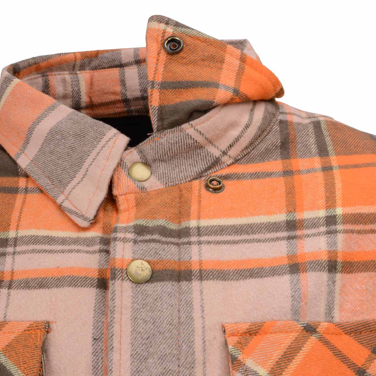 Milwaukee Leather MPM1657 Men's Plaid Flannel Biker Shirt with CE Approved Armor - Reinforced w/ Aramid Fiber - Image 8
