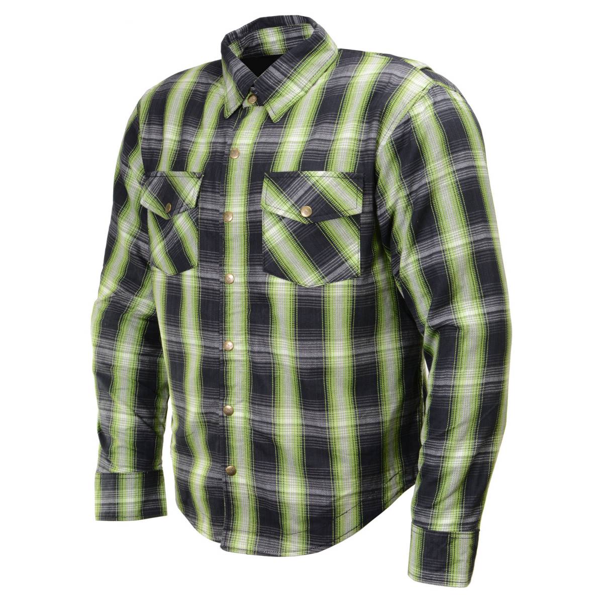 Milwaukee Leather MPM1658 Men's Plaid Flannel Biker Shirt with CE Approved Armor - Reinforced w/ Aramid Fiber - Image 14