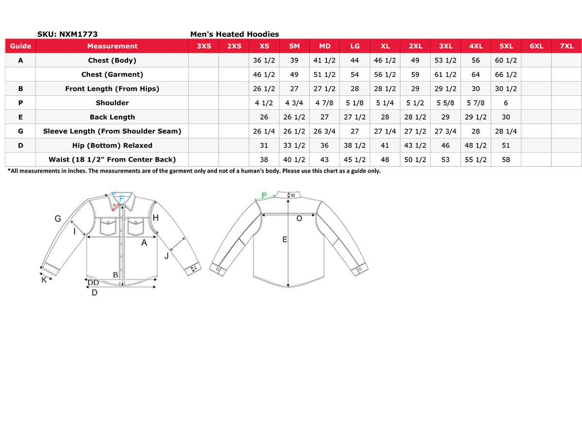 Nexgen Heat MPM1773SET Men's Heated High Visibility Work Hoodie, Neon Green Hi Vis Reflective Hoodie w/ Battery - Image 3