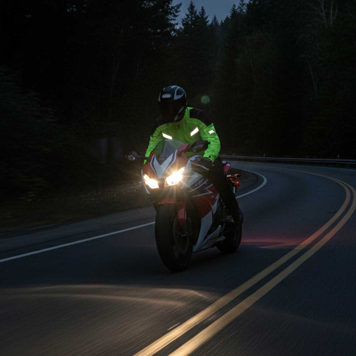 Milwaukee Leather MPM1792 Men's Black and High-Viz Green CE Armored Textile Motorcycle Jacket- All Season Biker Jacket - Image 5