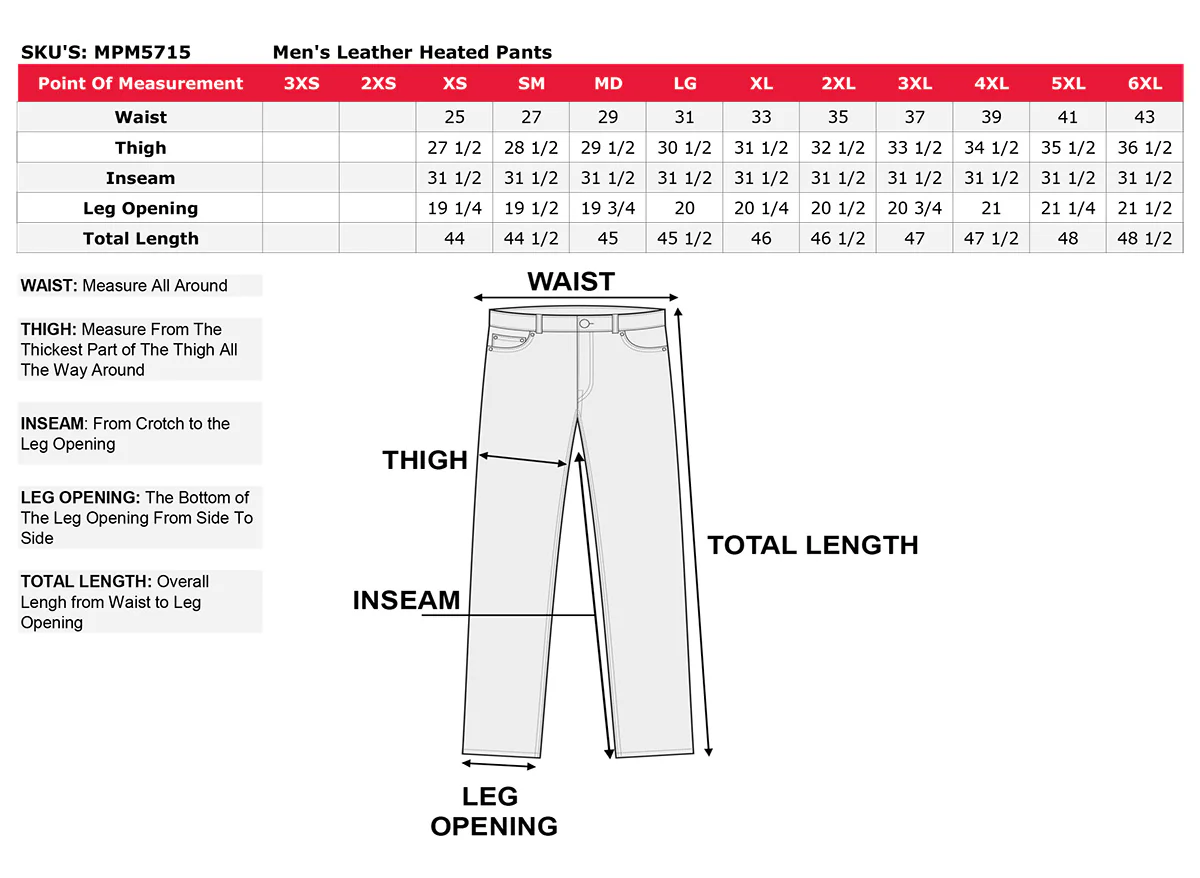 NexGen Heat MPM5720DUAL Men's Black 'Heated' Textile Water Resistant Over Pants (Battery Pack Included) - Image 3