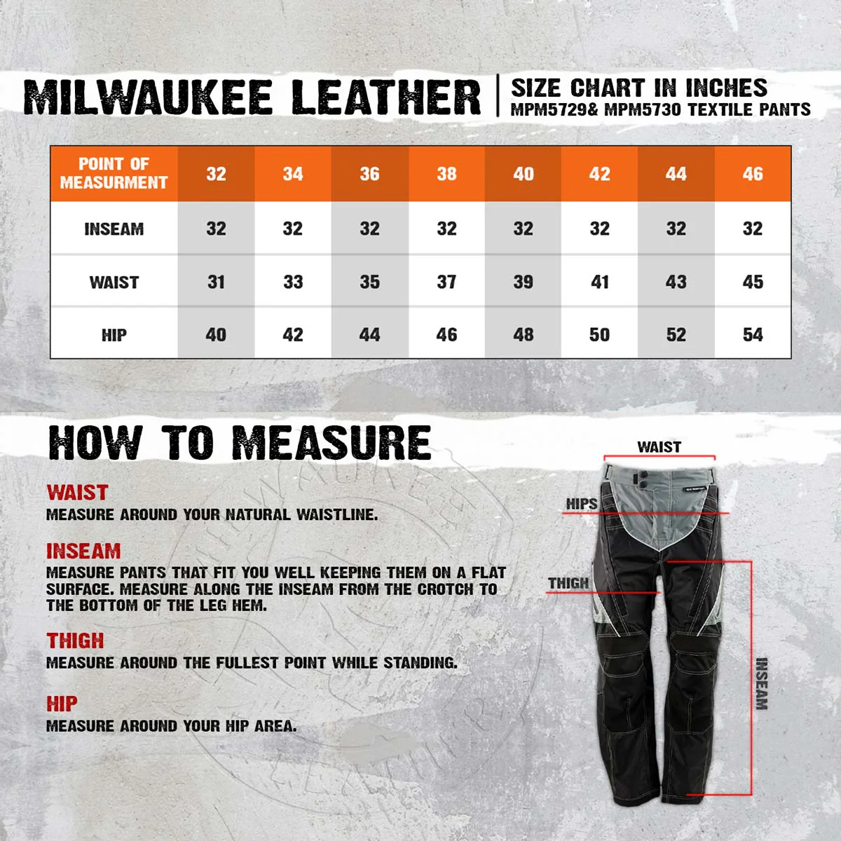 Milwaukee Leather MPM5730 Men's Black and Grey Tri-Tex Fabric Motorcycle Rider Pants w/ CE Armor Protection - Image 3