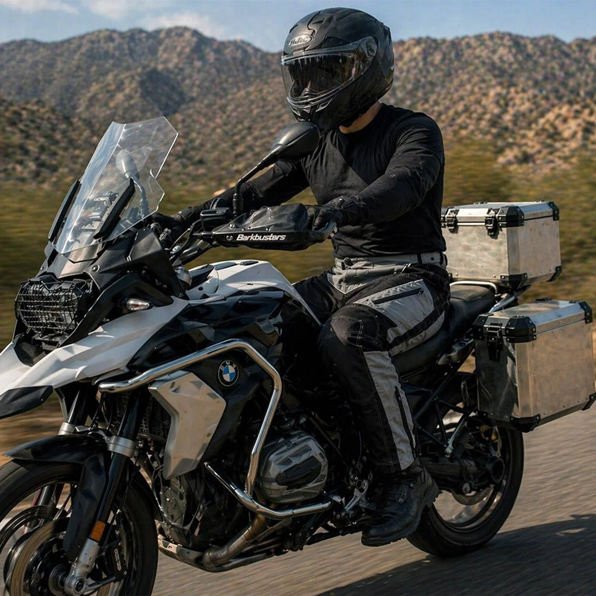 Milwaukee Leather MPM5730 Men's Black and Grey Tri-Tex Fabric Motorcycle Rider Pants w/ CE Armor Protection - Image 6