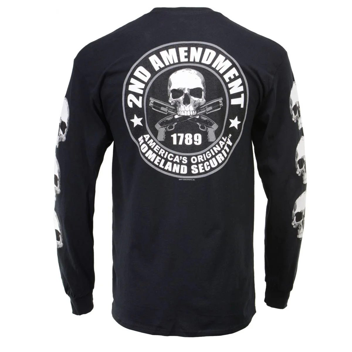Milwaukee Leather MPMH117003 Men's '2nd Amendment America's Original Homeland Security' Long Sleeve Black T-Shirt - Image 27