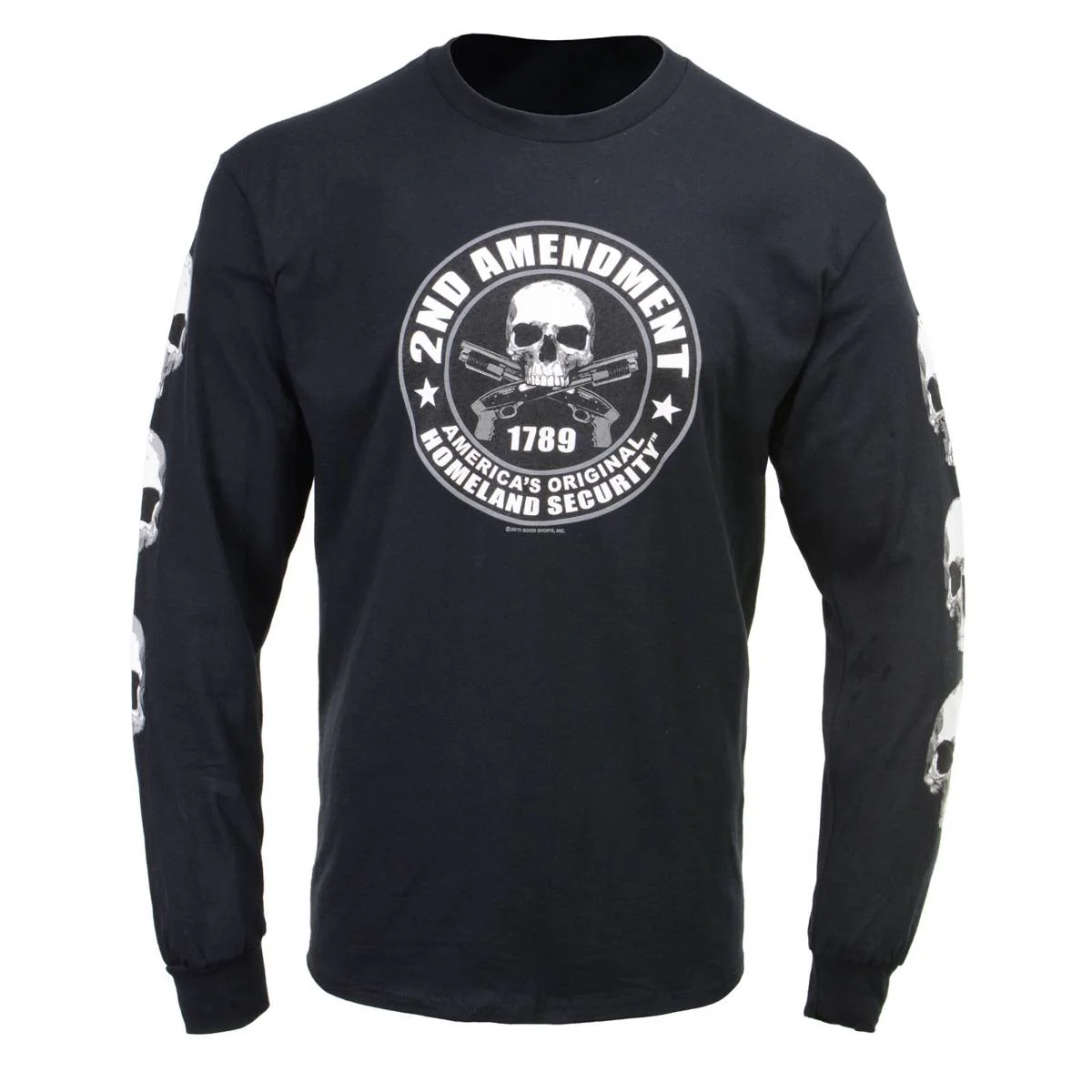 Milwaukee Leather MPMH117003 Men's '2nd Amendment America's Original Homeland Security' Long Sleeve Black T-Shirt - Image 45