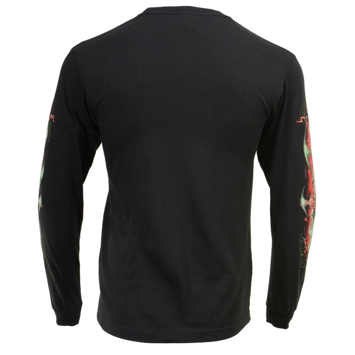Milwaukee Leather MPMH117005 Men’s ‘Electric Skull’ Long Sleeve Black T-Shirt - Image 25