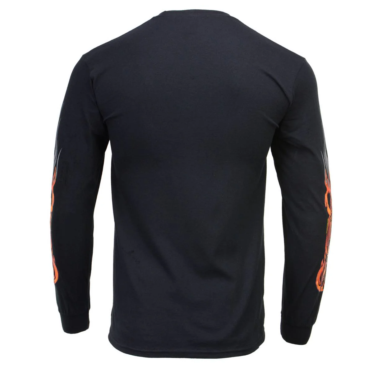 Milwaukee Leather MPMH117007 Men’s ‘Fire Bobber’ Long Sleeve Black T-Shirt - Image 28