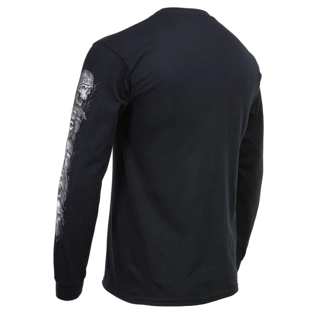 Milwaukee Leather MPMH117008 Men’s ‘Five Skulls’ Long Sleeve Black T-Shirt - Image 38