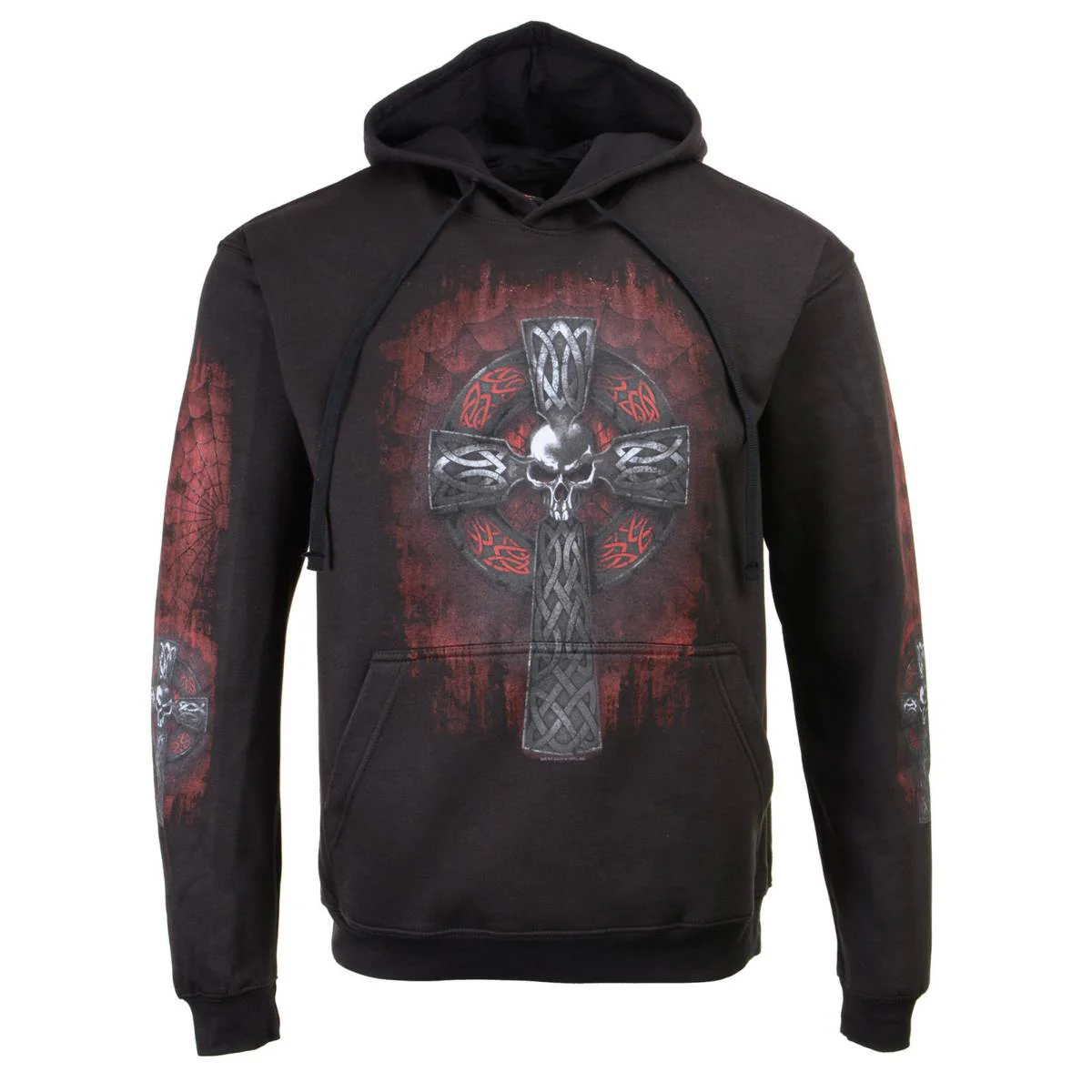 Milwaukee Leather MPMH118000 Men’s ‘Celtic Cross Pocket’ Black Hoodie - Image 49