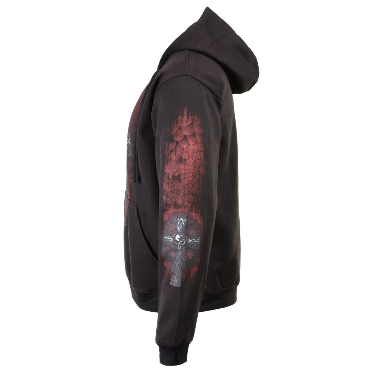 Milwaukee Leather MPMH118000 Men’s ‘Celtic Cross Pocket’ Black Hoodie - Image 52