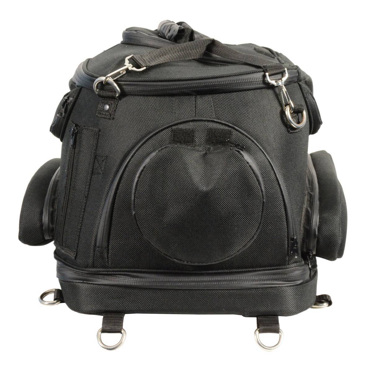 Milwaukee Performance MP8103 Large Black Heavy Duty Textile Motorcycle Pet Carrier Sissy Bar Bag - Image 3