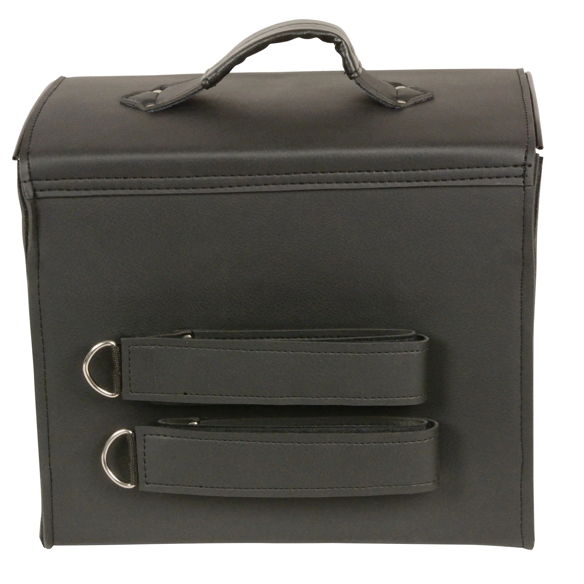 Milwaukee Leather SH618 Medium Black PVC Sissy Bar Motorcycle Bag - Image 4