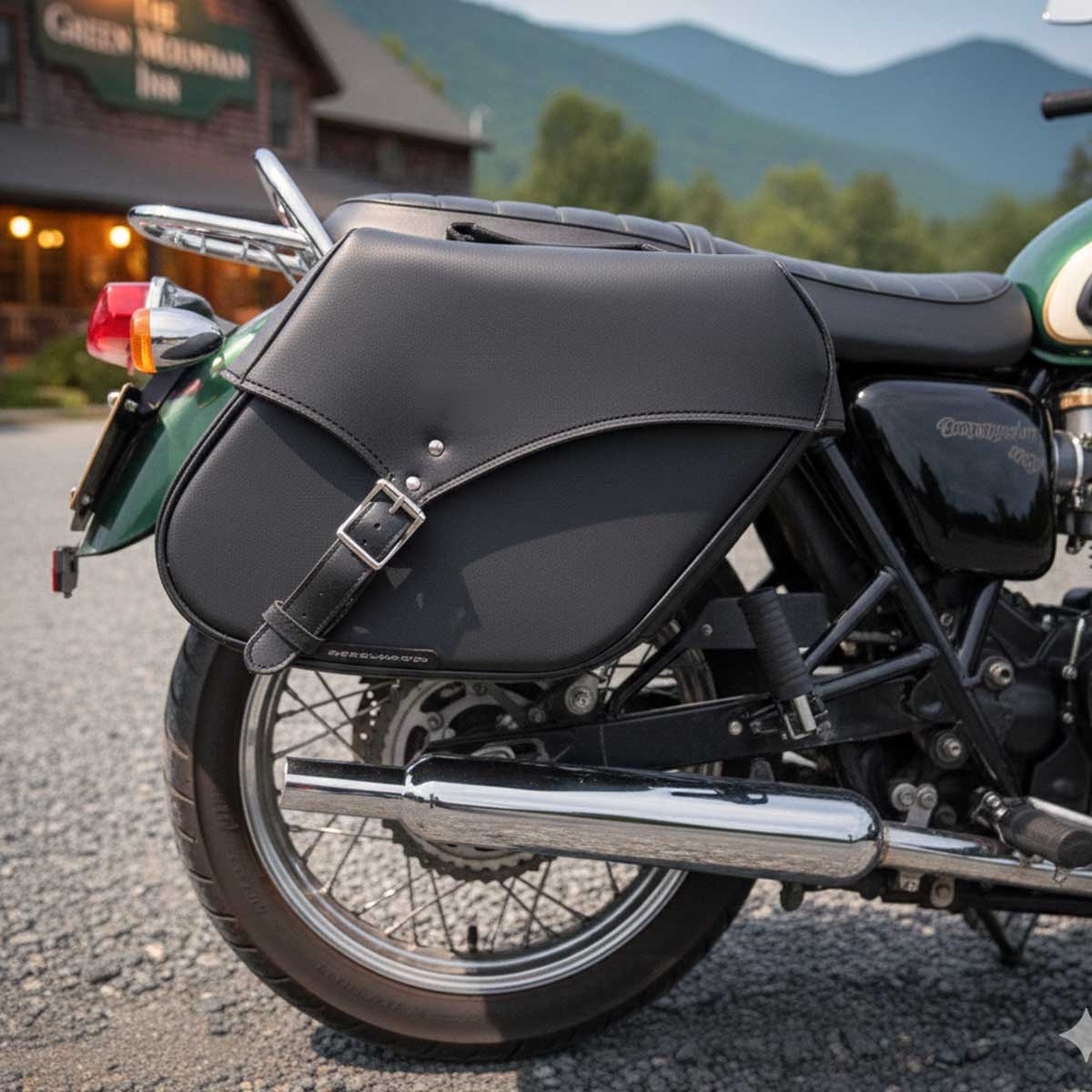 Milwaukee Performance SH66801ZB Medium Zip-Off Single Strap PVC Throw Over Saddlebags - Image 2