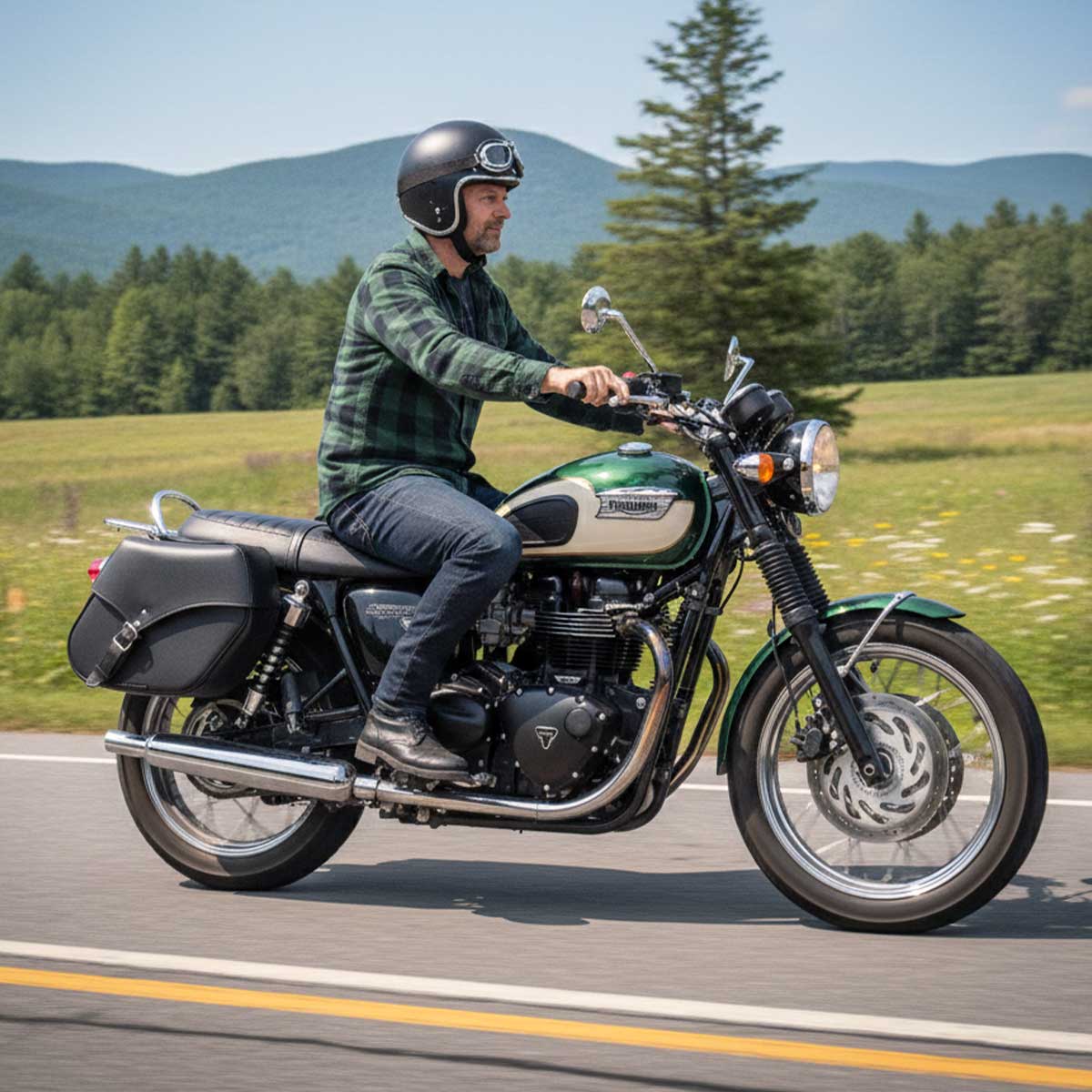 Milwaukee Performance SH66801ZB Medium Zip-Off Single Strap PVC Throw Over Saddlebags - Image 4