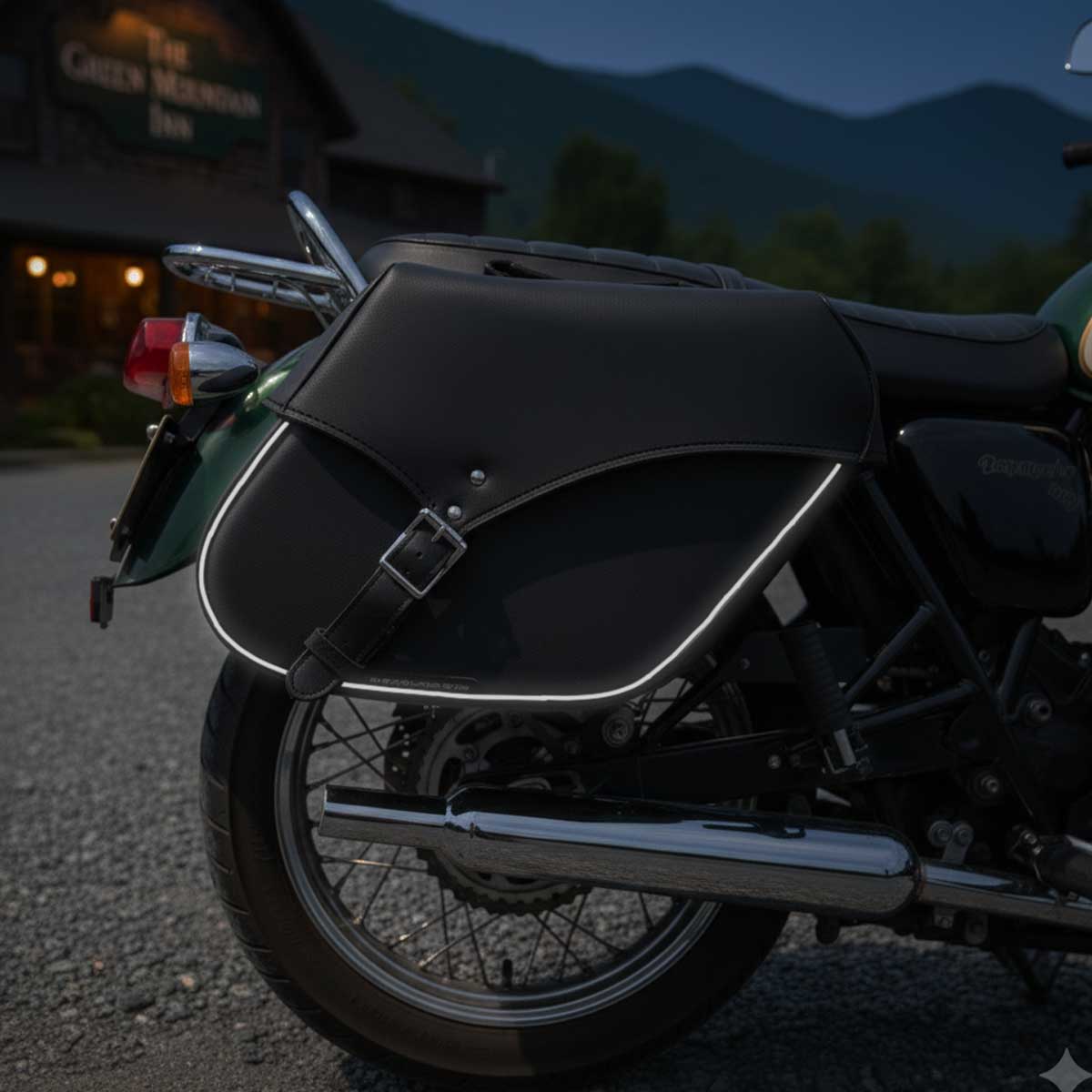 Milwaukee Performance SH66801ZB Medium Zip-Off Single Strap PVC Throw Over Saddlebags - Image 5