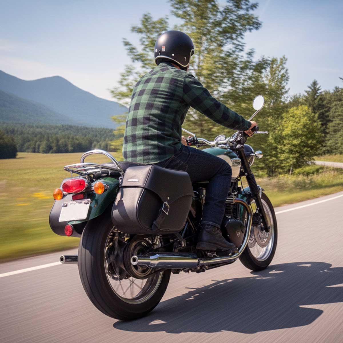 Milwaukee Performance SH66801ZB Medium Zip-Off Single Strap PVC Throw Over Saddlebags - Image 6