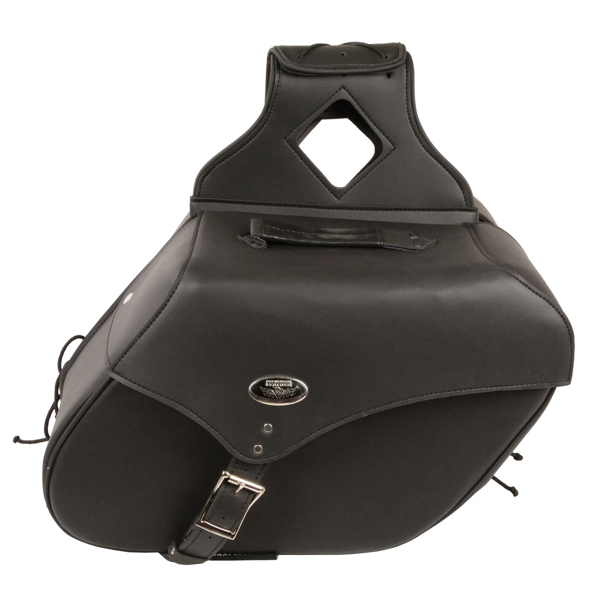 Milwaukee Performance SH668ZB Black Large Zip-Off Single Strap PVC Throw Over Saddlebags - Image 3
