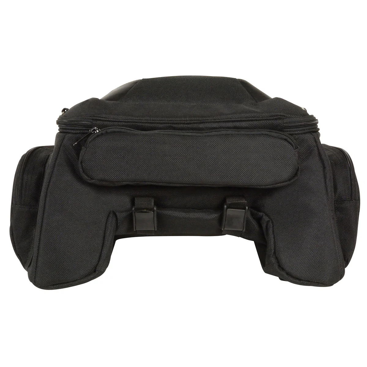 Milwaukee Leather MP8105 Large Black Textile Motorcycle Back Rack Sissy Bar Bag with 4 Outer Pockets - Image 5