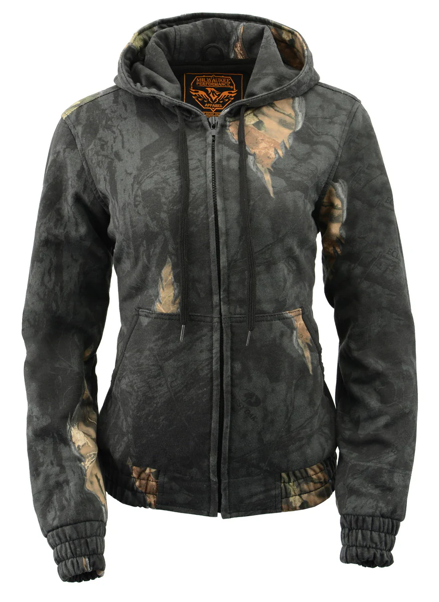 Milwaukee Leather MPL2779 Women's Mossy Oak Eclipse Zipper Front Hoodie - Image 7