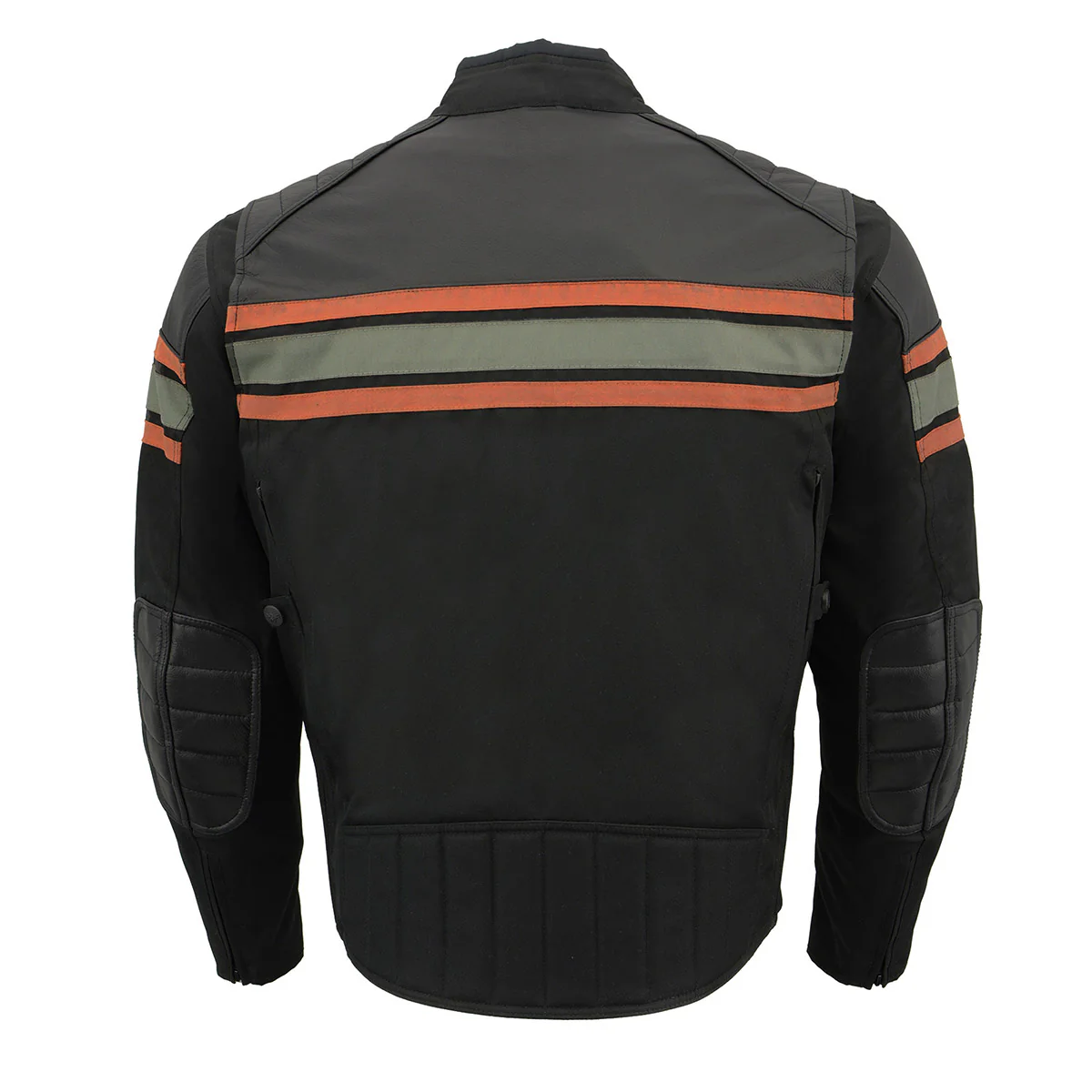 Milwaukee Leather MPM1751 Burnt Orange Leather and Textile Armored Motorcycle Jacket for Men - All Season - Image 5