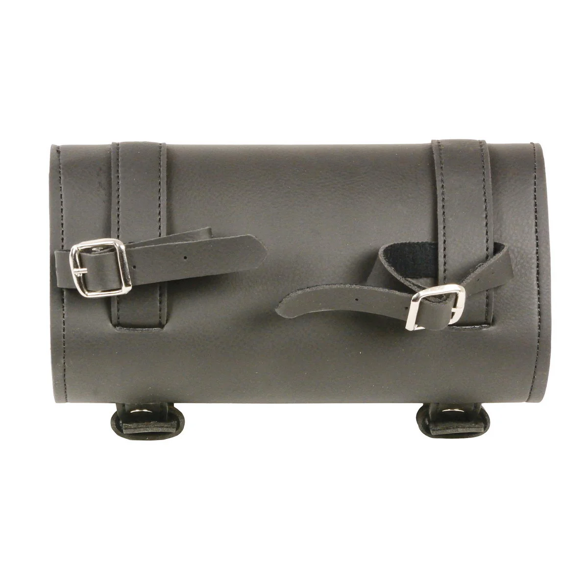 Milwaukee Leather SH49702 Black PVC ‘Double Buckle’ Studded Motorcycle Tool Bag - Image 2