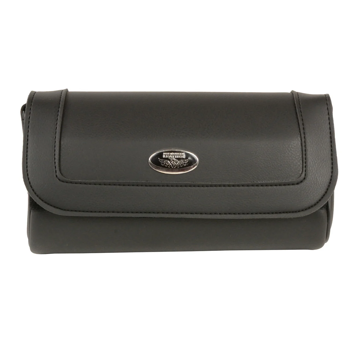 Milwaukee Leather SH61401 Black Medium Motorcycle Windshield PVC Tool Bag with Velcro Closure - Image 3