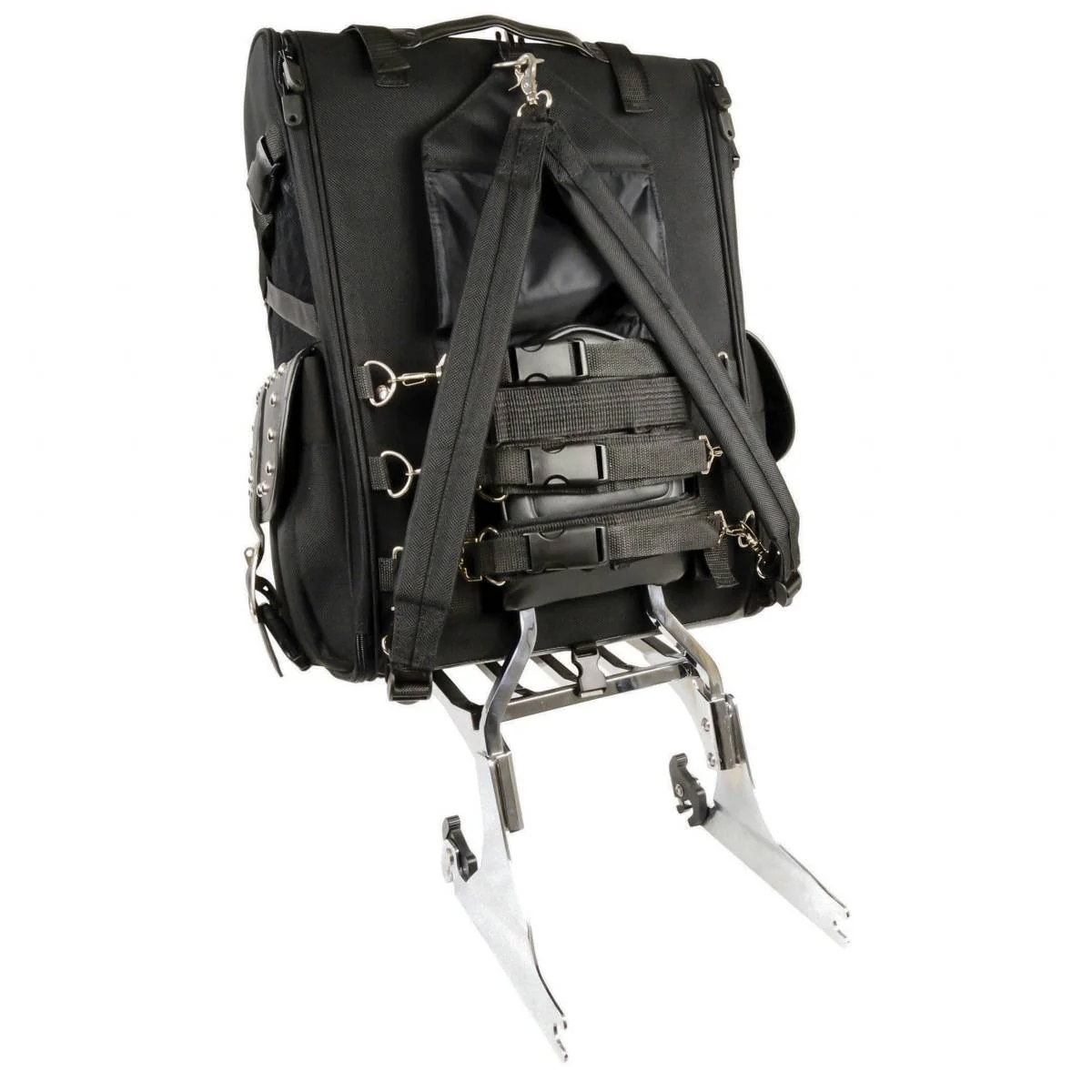 Milwaukee Performance SH673 X-Large Black Textile 2-Piece Studded Motorcycle Touring Pack - Image 2