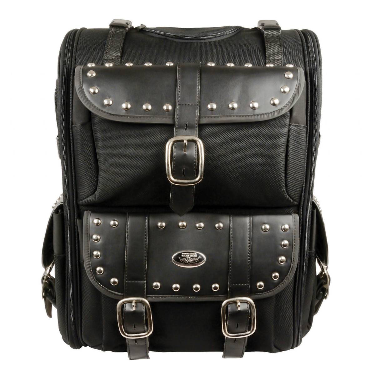 Milwaukee Performance SH673 X-Large Black Textile 2-Piece Studded Motorcycle Touring Pack - Image 4