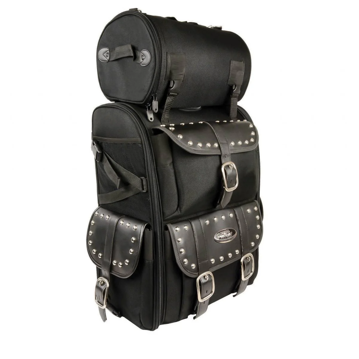 Milwaukee Performance SH673 X-Large Black Textile 2-Piece Studded Motorcycle Touring Pack - Image 6
