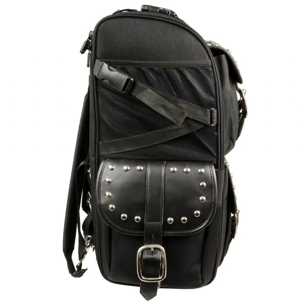 Milwaukee Performance SH673 X-Large Black Textile 2-Piece Studded Motorcycle Touring Pack - Image 7