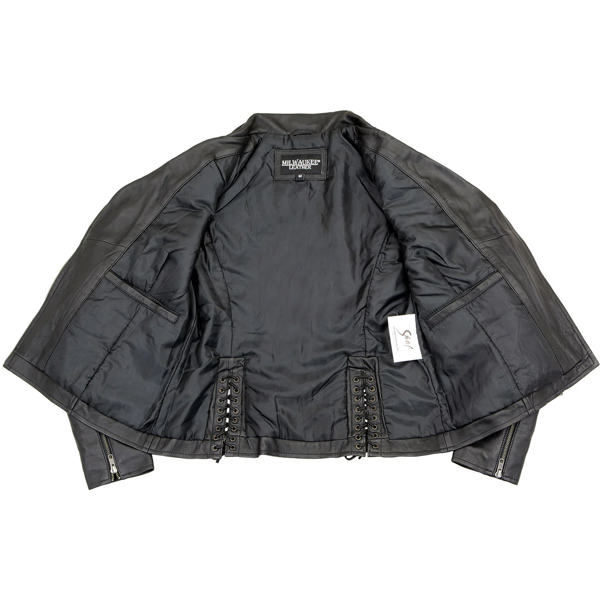 Milwaukee Leather SFL2870 Women's ‘Duchess’ Black Motorcycle Style Fashion Casual Leather Jacket - Image 5