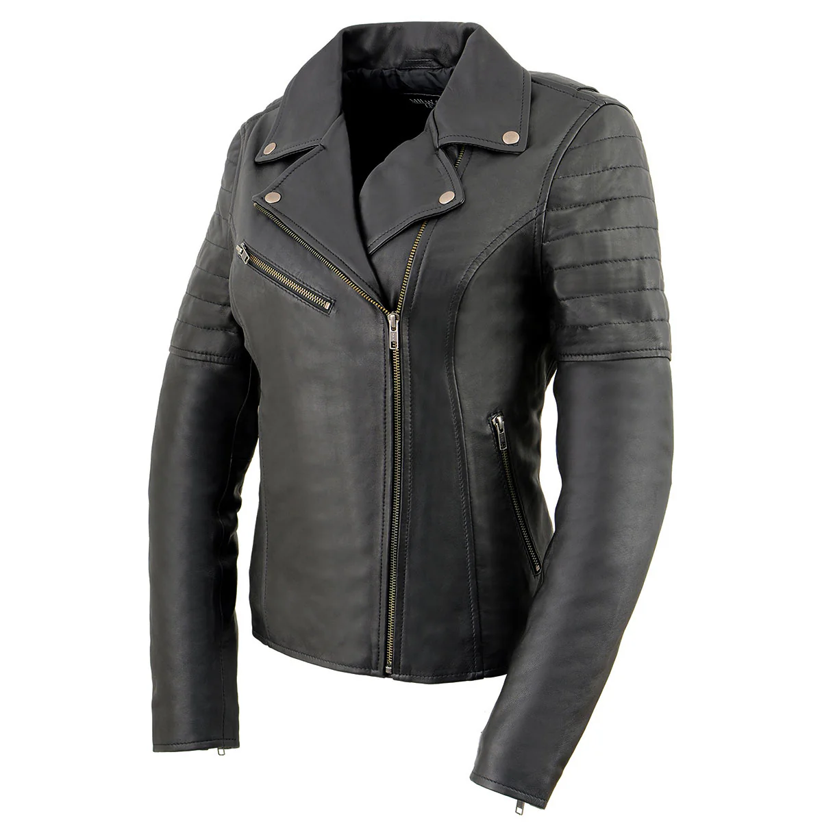 Milwaukee Leather SFL2870 Women's ‘Duchess’ Black Motorcycle Style Fashion Casual Leather Jacket - Image 6