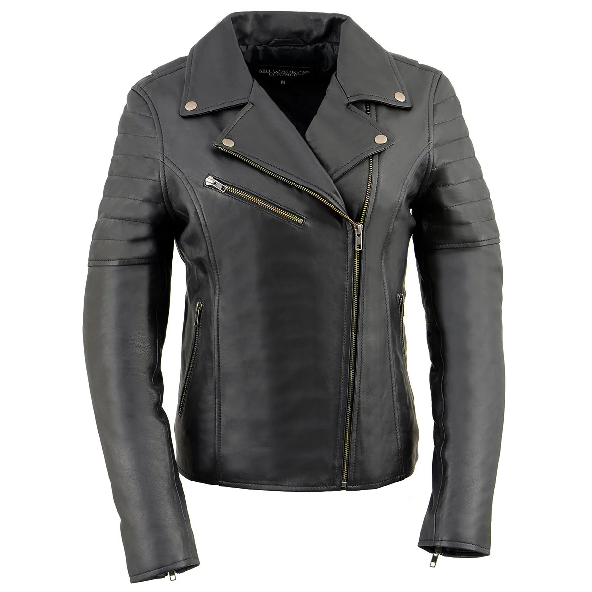 Milwaukee Leather SFL2870 Women's ‘Duchess’ Black Motorcycle Style Fashion Casual Leather Jacket - Image 7