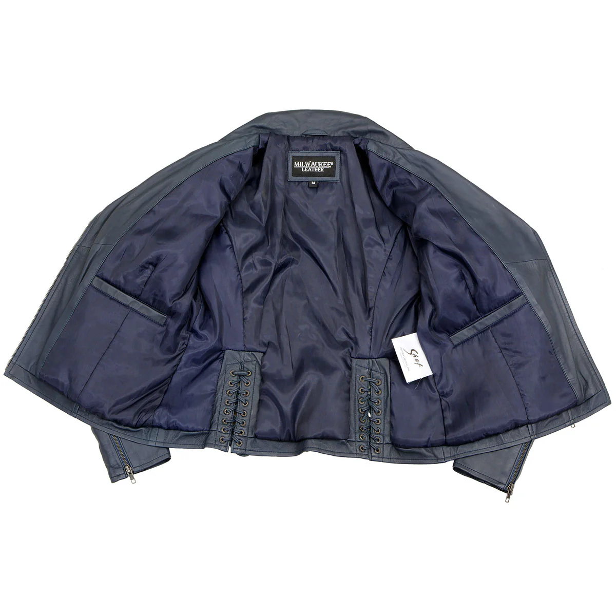 Milwaukee Leather Women's Duchess Blue Motorcycle Style Fashion Casual Leather Jacket SFL2870 - Image 5