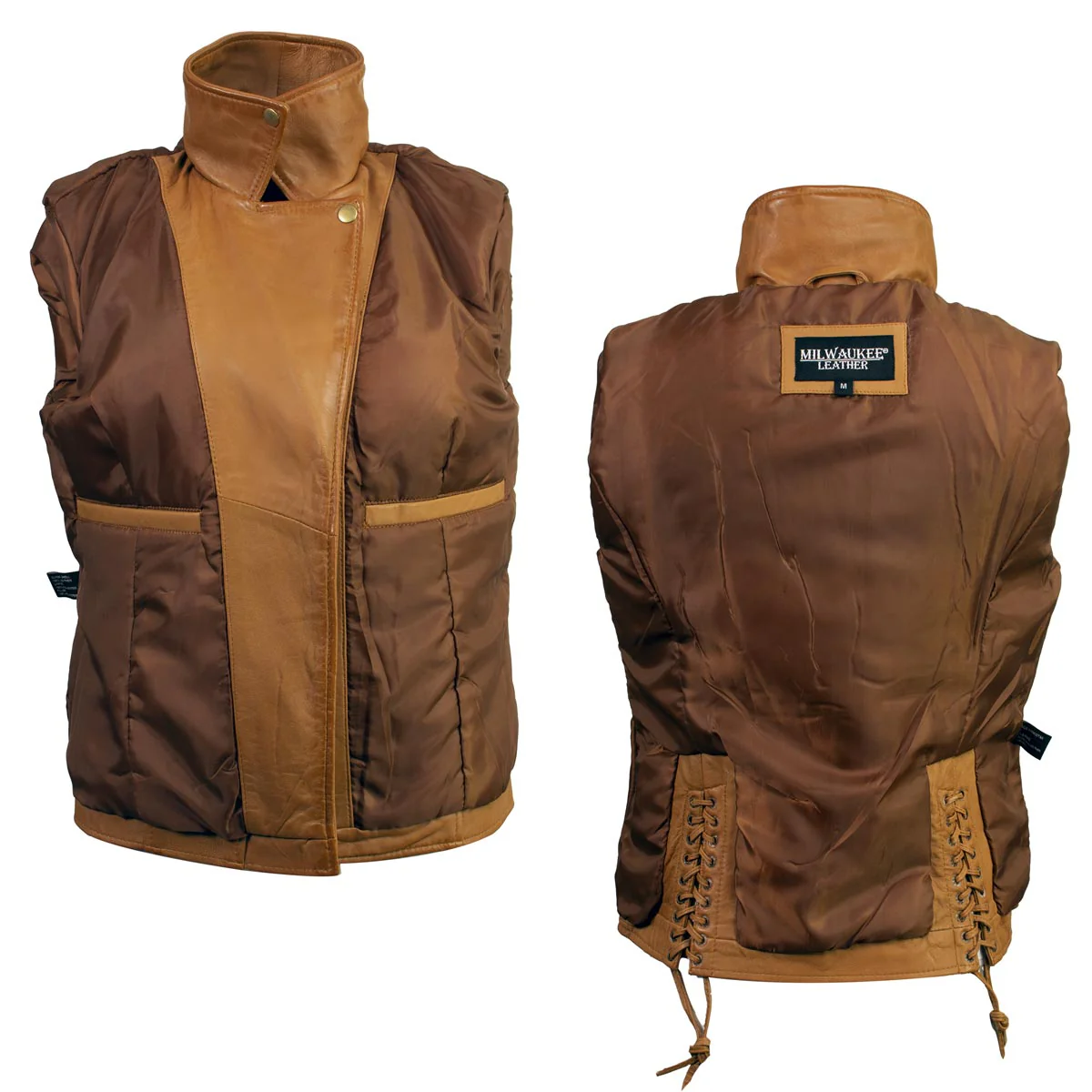 Milwaukee Leather Women's Duchess Whiskey Motorcycle Style Fashion Casual Leather Jacket SFL2870 - Image 7